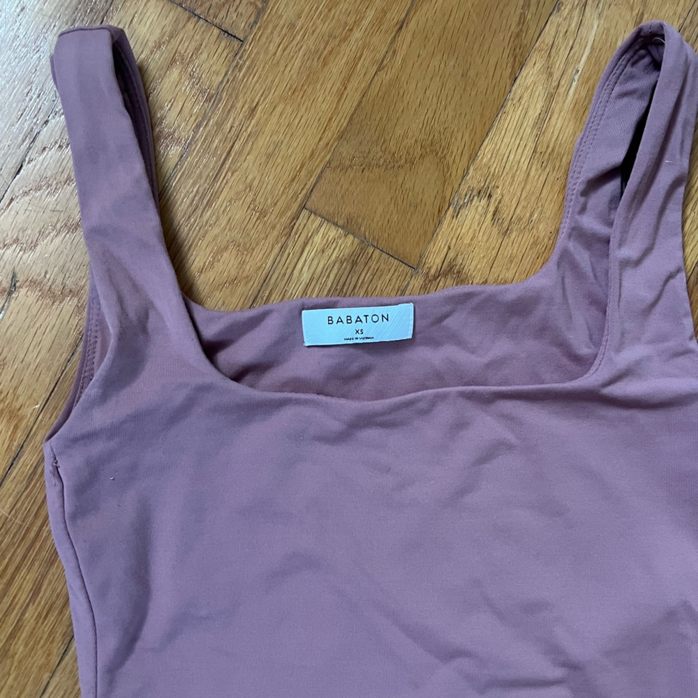 Aritzia Light Pink Babaton Bodysuit